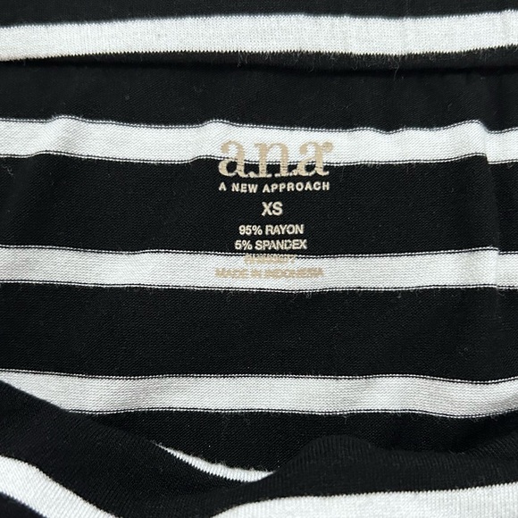 a.n.a. Striped Fold Over Waist Maxi Skirt - Picture 5 of 7